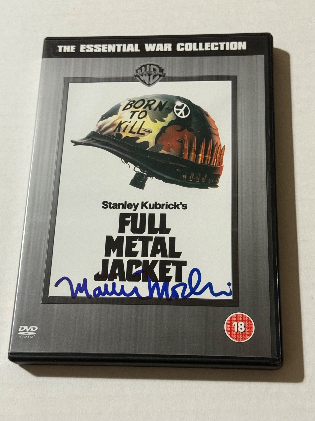 Full Metal Jacket DVD. Signed by Matthew Modine