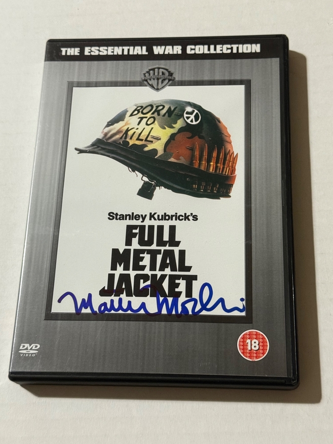Full Metal Jacket DVD. Signed by Matthew Modine
