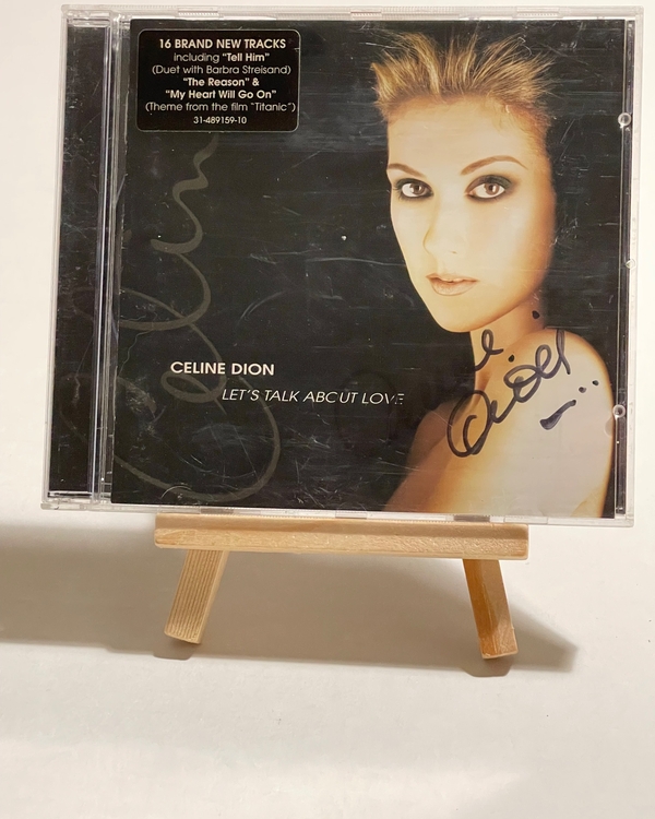 Celine Dion - Let’s Talk About Love CD. Signed by Celine Dion