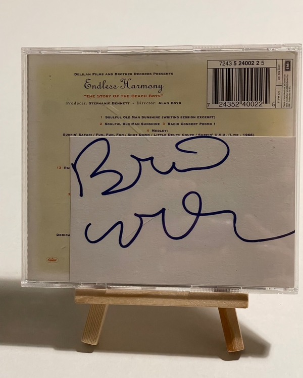 The Beach Boys - Endless Harmony CD. With signed art card by Brian Wilson