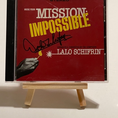 Music from Mission Impossible CD. Signed by Lalo Schifrin