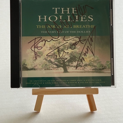 The Hollies - The Air That I Breathe CD. Signed by Tony Hicks, Allan Clarke and Bobby Elliott
