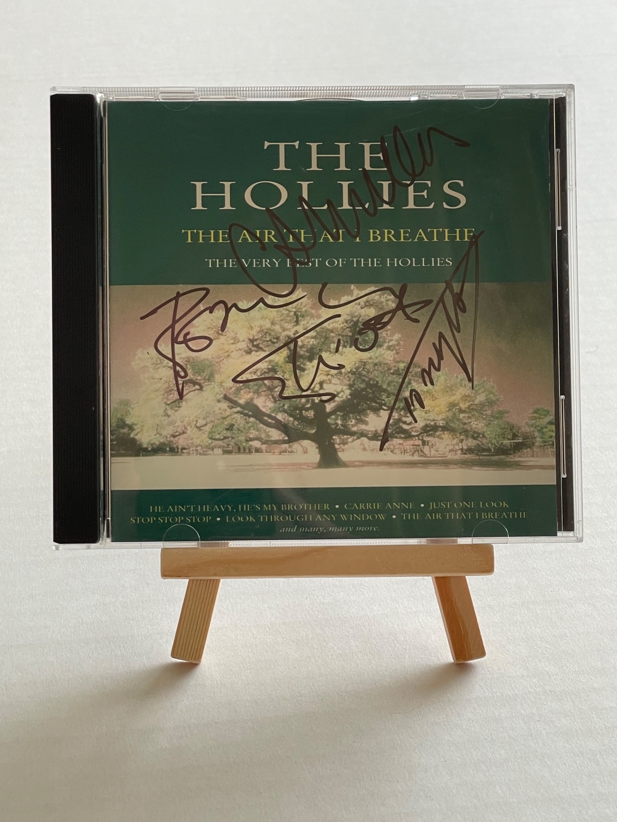The Hollies - The Air That I Breathe CD. Signed by Tony Hicks, Allan Clarke and Bobby Elliott