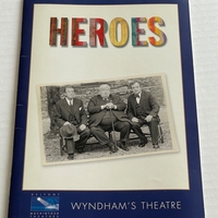 Heroes Theatre Programme signed by Ken Stott, John Hurt and Richard Griffiths