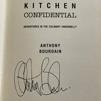 Anthony Bourdain - Kitchen Confidential hardback book. Signed by Anthony Bourdain