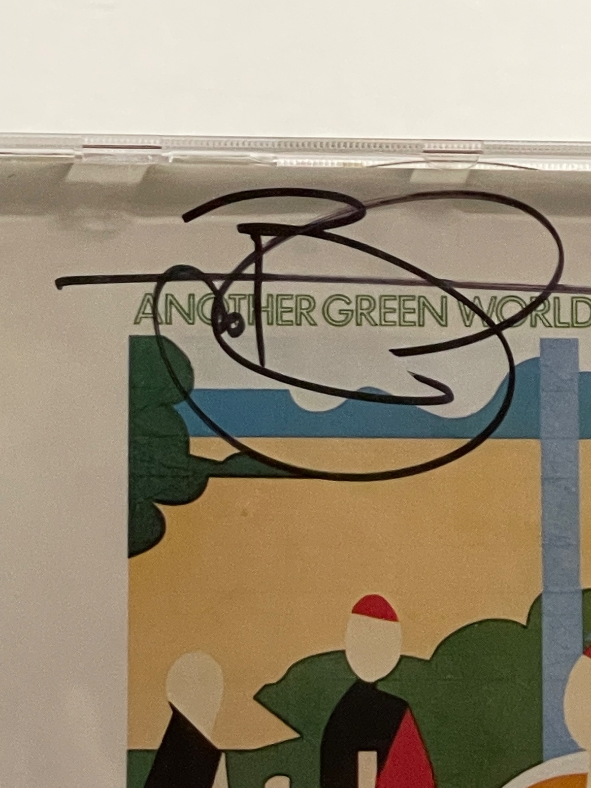 Brian Eno - Another Green World CD. Signed by Brian Eno