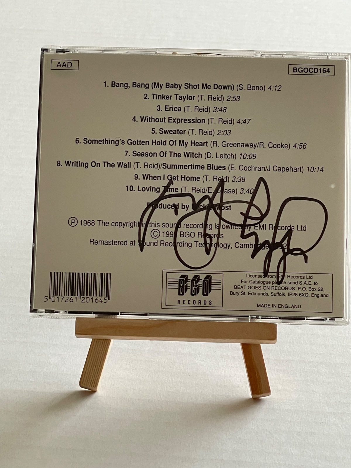 Terry Reid - bang bang you’re Terry Reid CD. Signed by Terry Reid