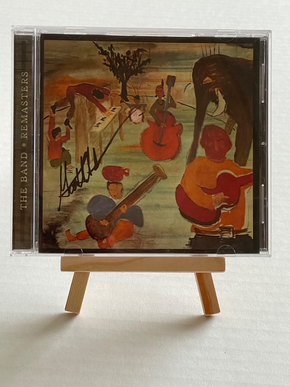 The Band - Music by Big Pink CD. Signed by Garth Hudson