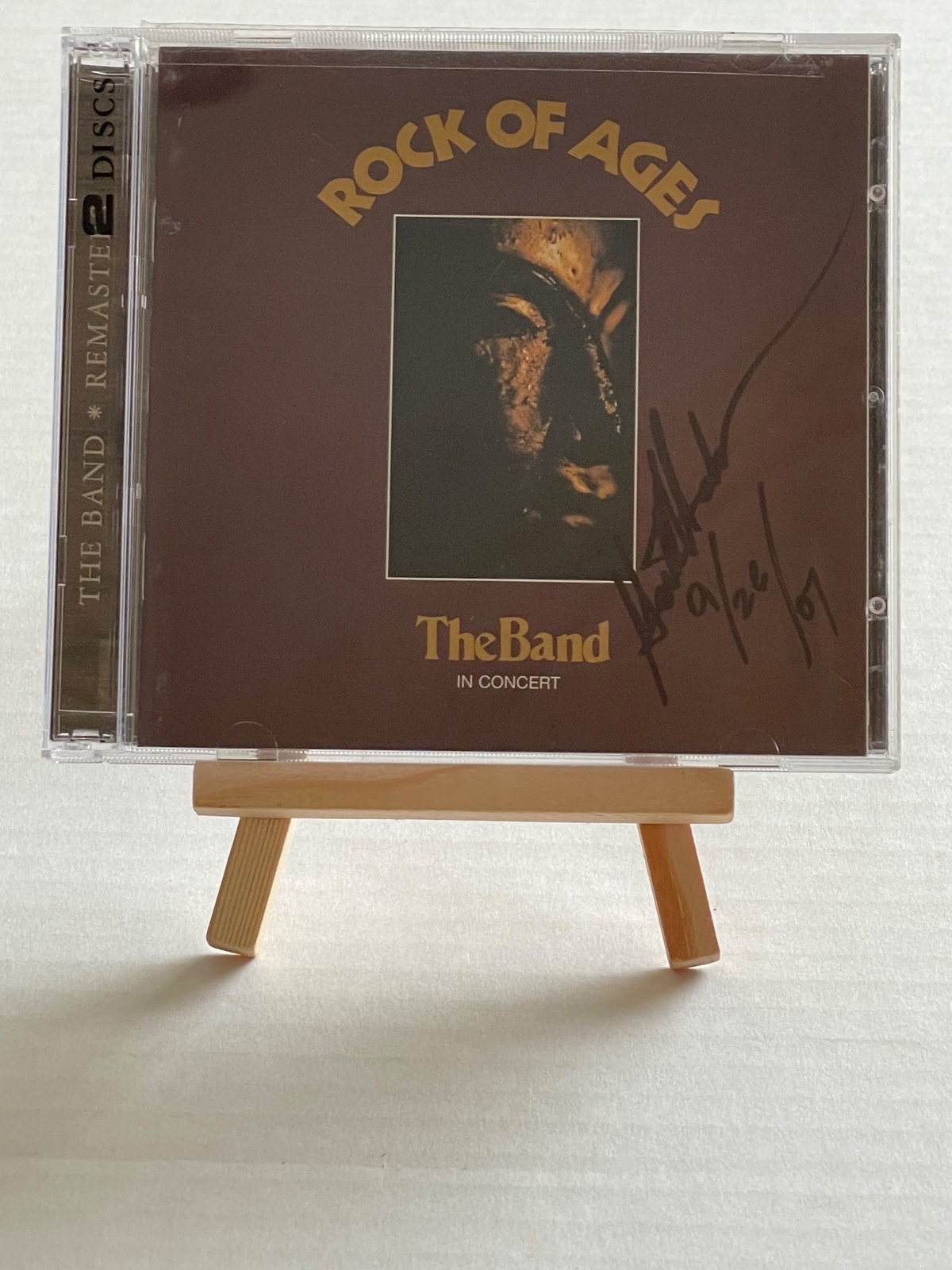 The Band - Rock of Ages CD. Signed by Garth Hudson