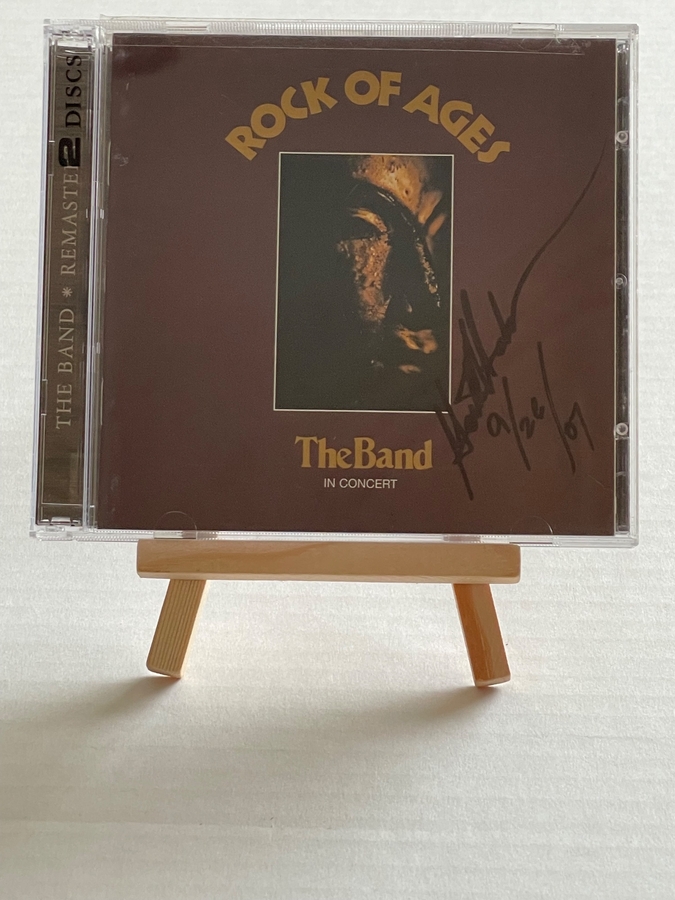 The Band - Rock of Ages CD. Signed by Garth Hudson