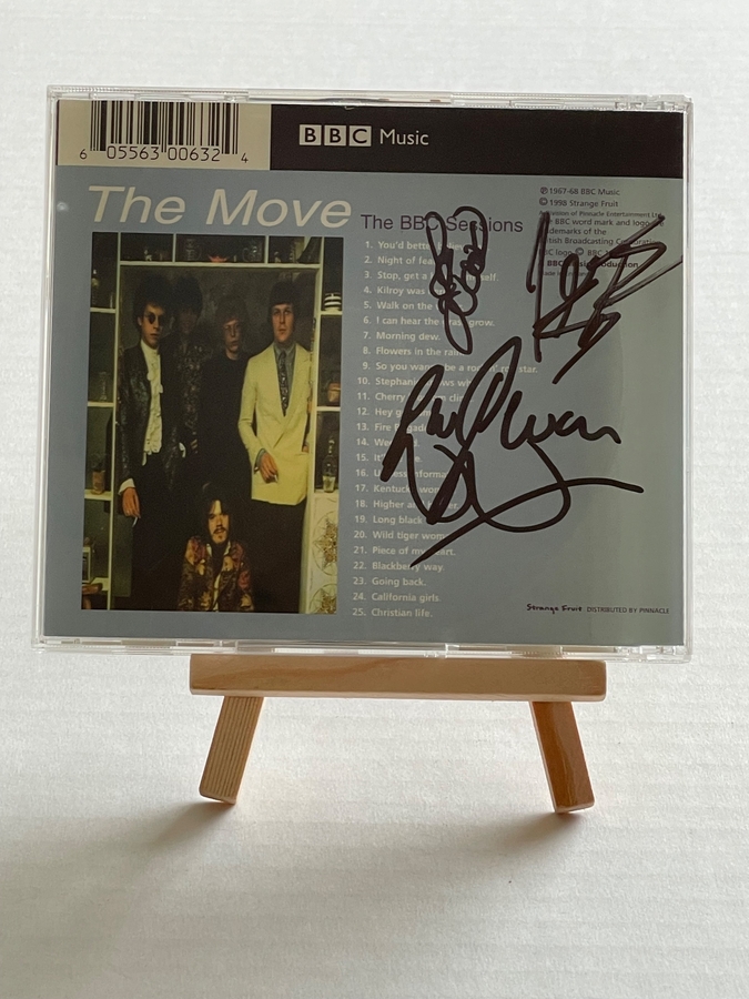 The Move - The BBC sessions CD. Signed by Bev Bevan, Roy Wood and Trevor Burton