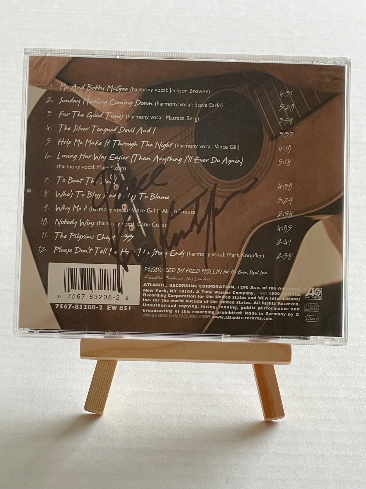 Kris Kristofferson - The Austin Sessions CD. Signed by Kris Kristofferson