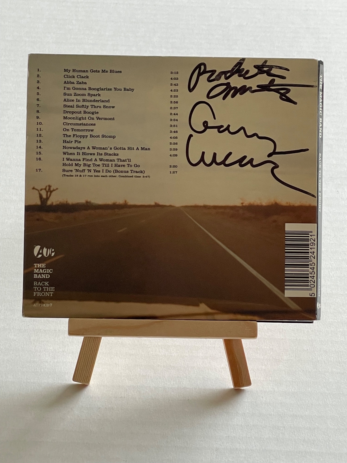 The Magic Band - Back To The Front CD. Signed by Gary Lucas and Rockette Morton