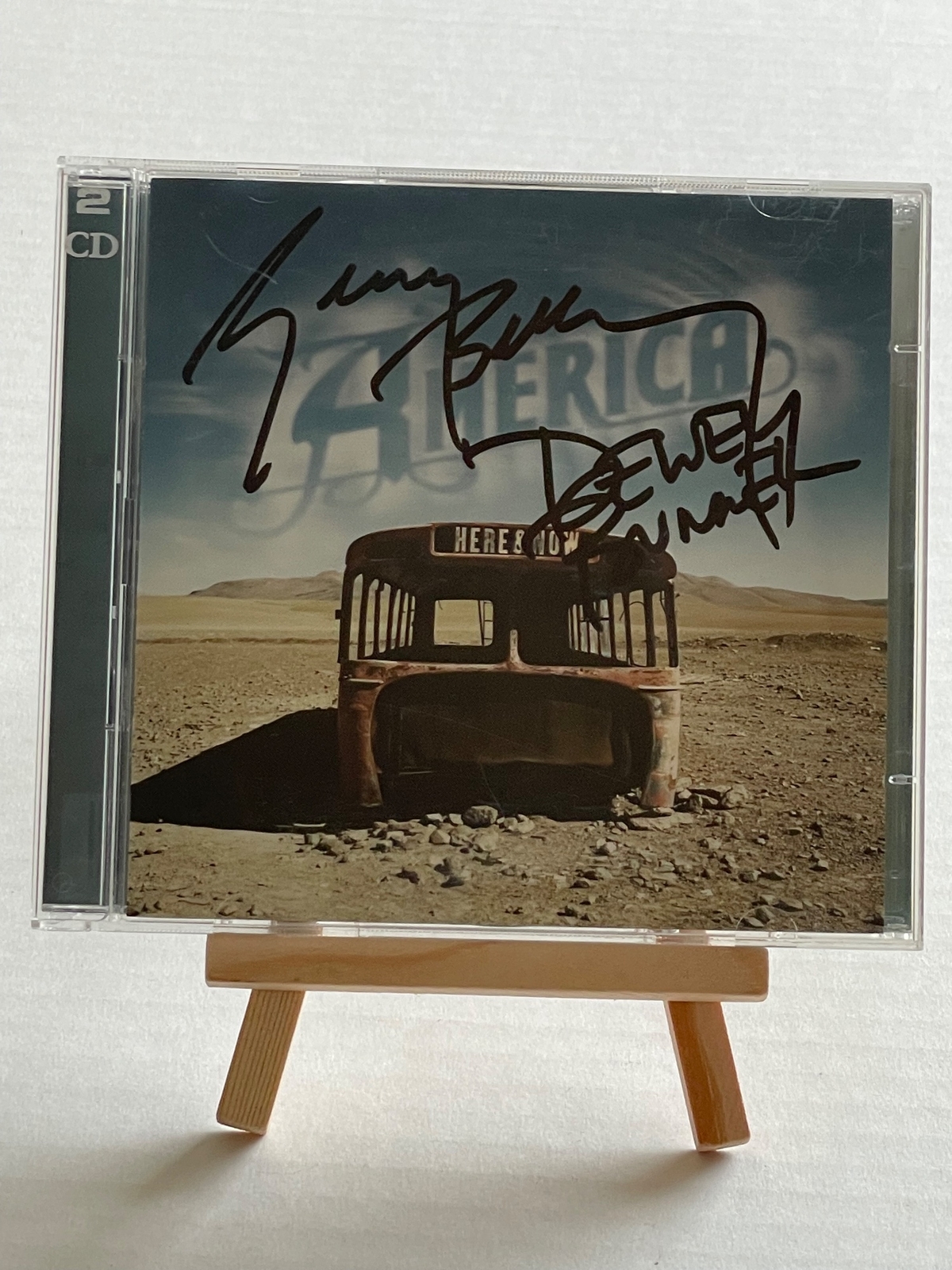America - Here & Now CD. Signed by Dewey Bunnell and Gerry Beckley
