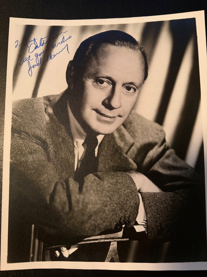 Jack Benny signed item
