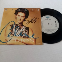 Celine Dion - Misled 7”. Signed by Celine Dion