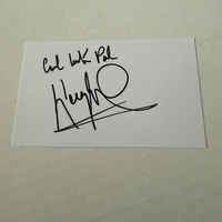 Kenny Lynch signed card