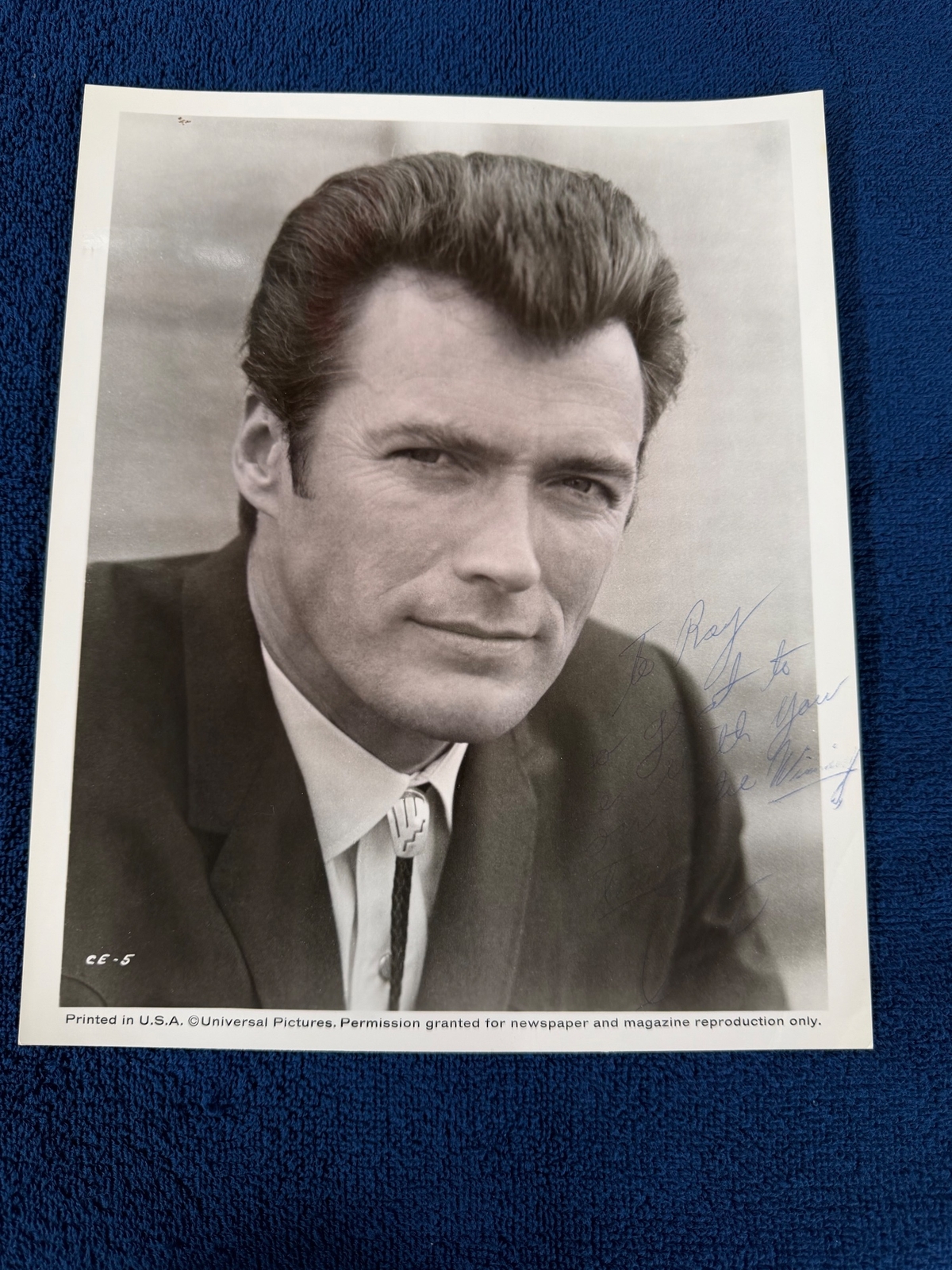 Clint Eastwood signed item