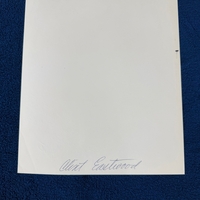 Clint Eastwood signed item