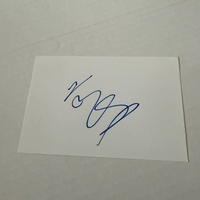Simon Webb signed piece of paper