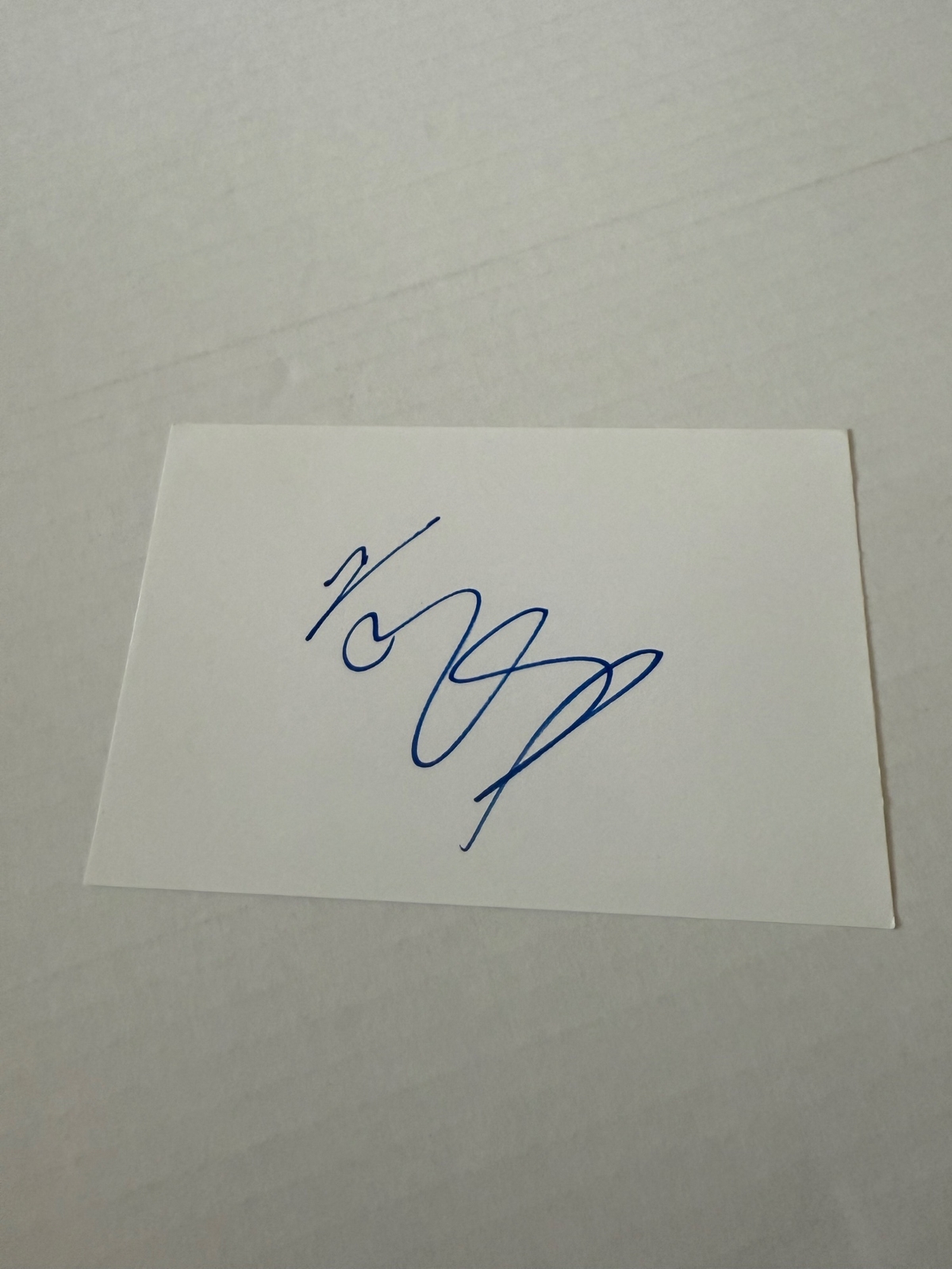 Simon Webb signed piece of paper