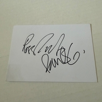 Ross Godfrey signed piece of paper