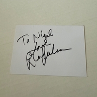 Rhea Pearlman signed piece of paper
