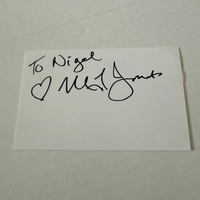 Neil Innes signed piece of paper
