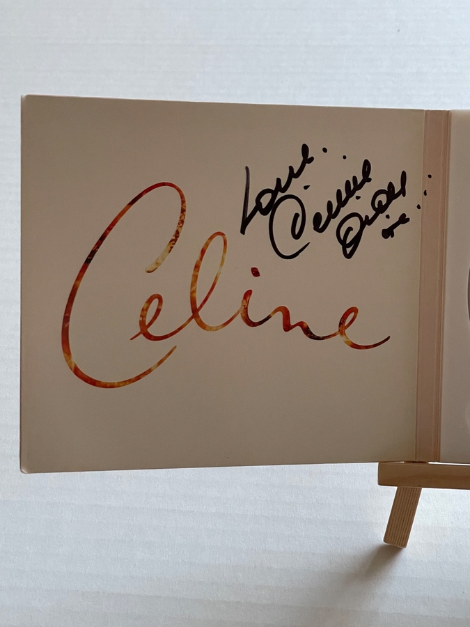 Celine Dion - All By Myself CD. Signed by Celine Dion
