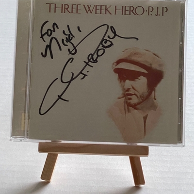 P J Proby - Three Week Hero CD. Personalised to Nigel, Signed by PJ Proby