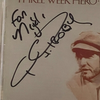 P J Proby - Three Week Hero CD. Personalised to Nigel, Signed by PJ Proby