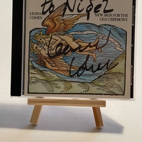 Leonard Cohen - New Skin for the old ceremony CD. Personalised to Nigel, signed by Leonard Cohen