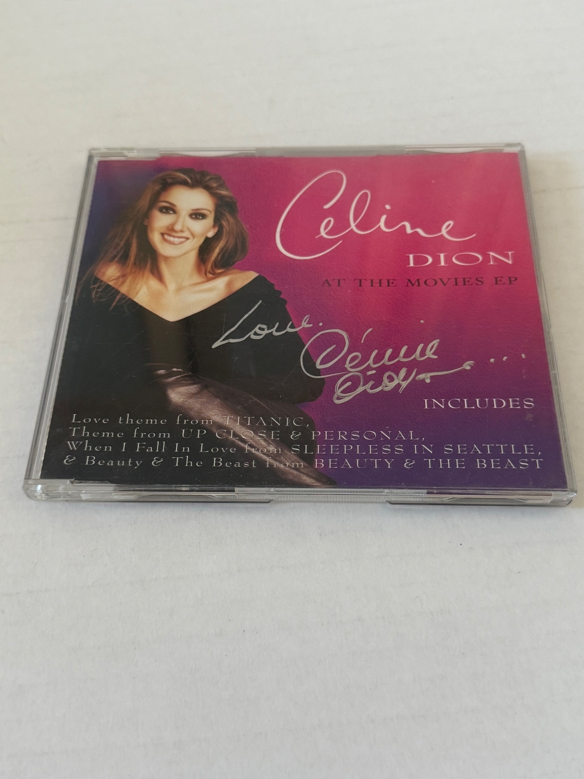 Celine Dion - At The Movies EP CD. Signed by Celine Dion