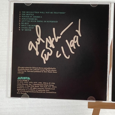 Gil Scott-Heron - The Best of CD. Signed by Gil Scott-Heron