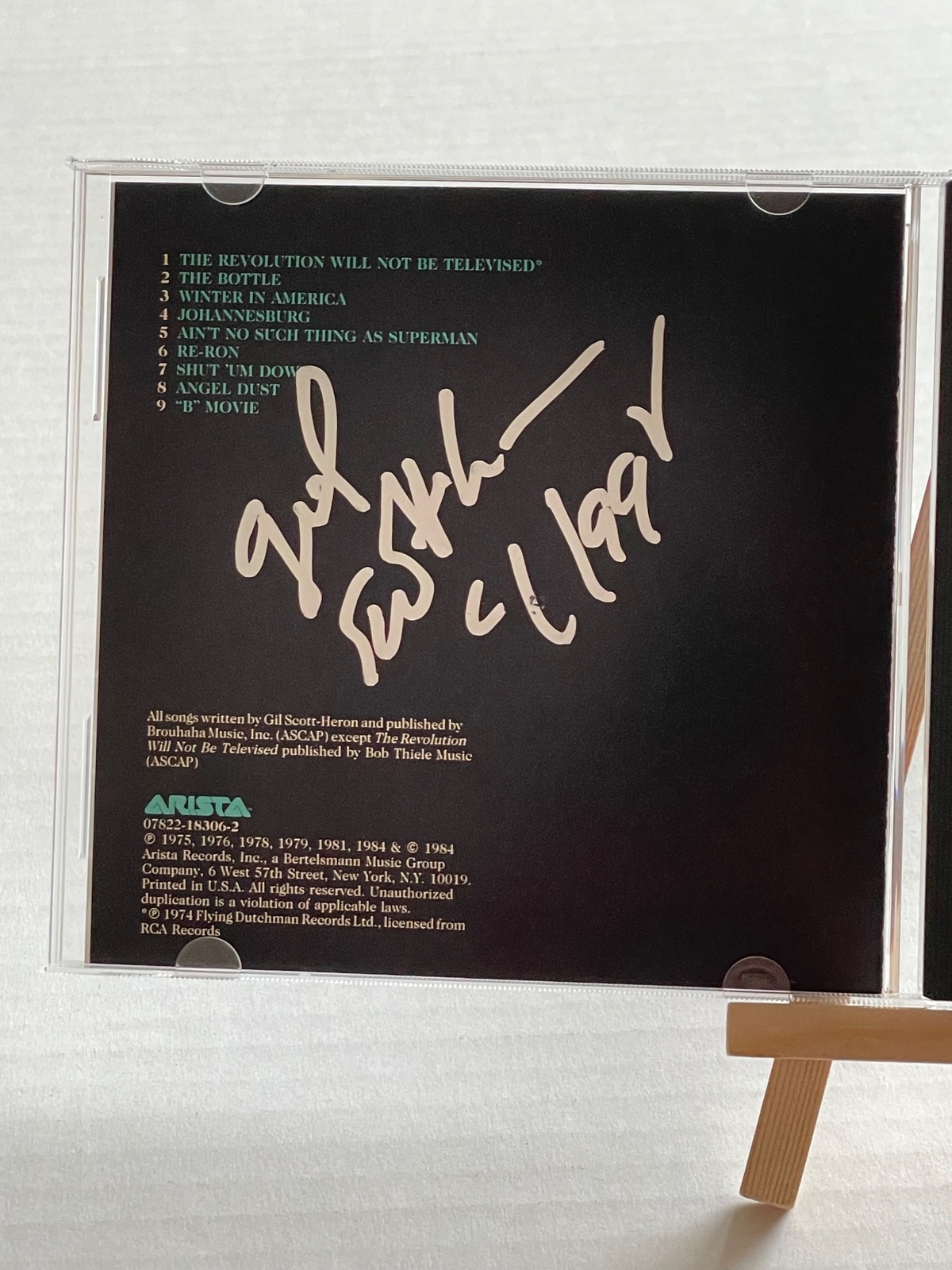 Gil Scott-Heron - The Best of CD. Signed by Gil Scott-Heron