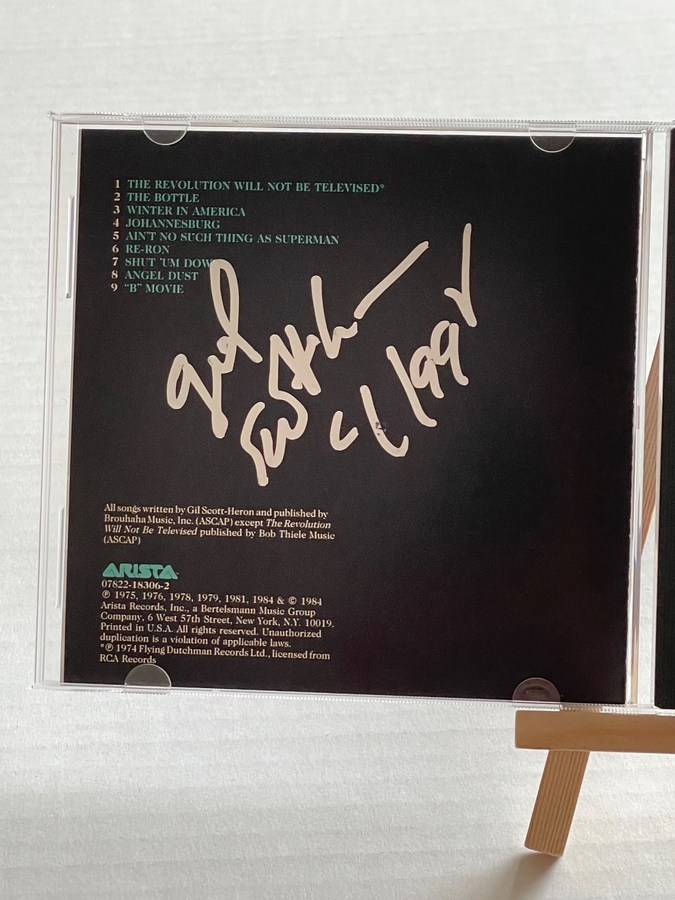 Gil Scott-Heron - The Best of CD. Signed by Gil Scott-Heron
