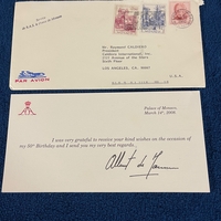 Prince Albert Monaco signed item