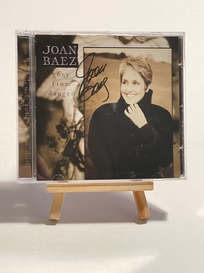 Joan Baez - Gone From Danger CD. Signed by Joan Baez