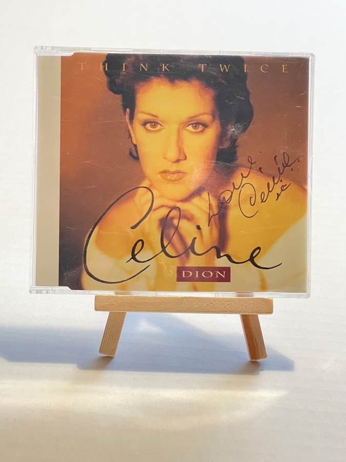 Celine Dion - Think Twice CD. Signed by Celine Dion.