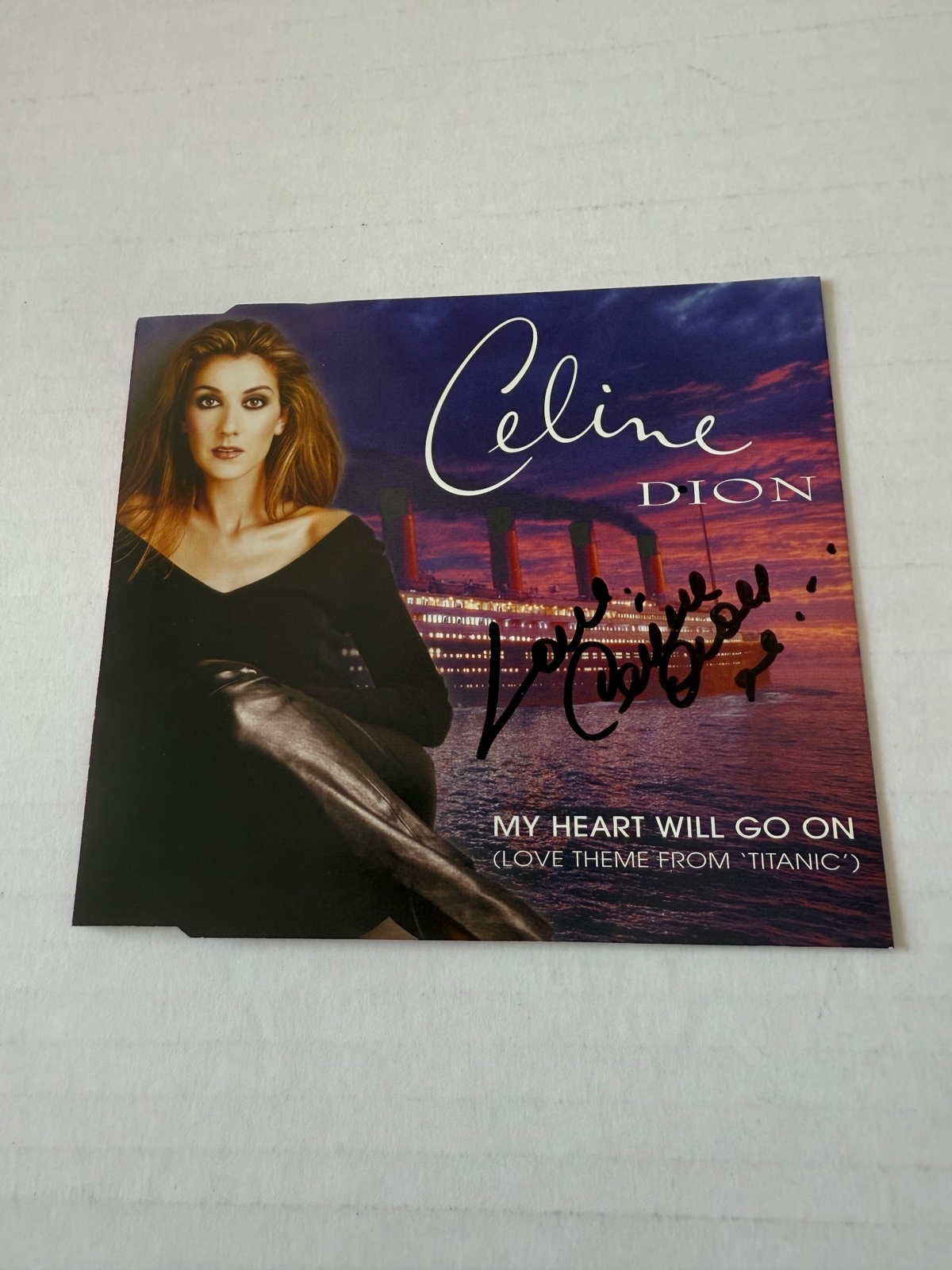 Celine Dion - My Heart Will Go On. CD booklet Signed Twice