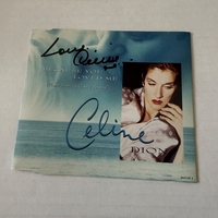Celine Dion- Because You Loved Me. Signed CD