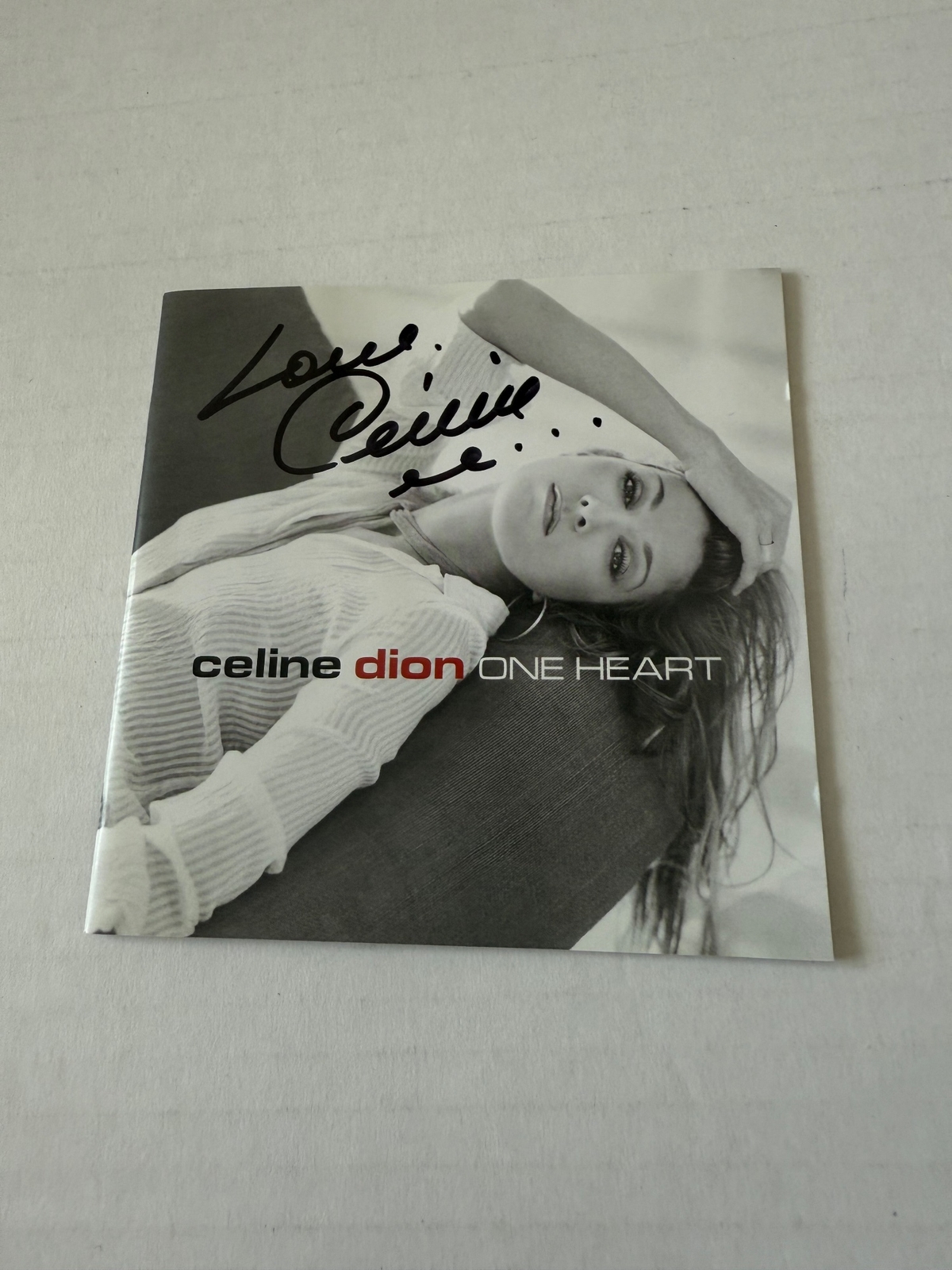 Celine Dion - One Heart CD. Signed CD