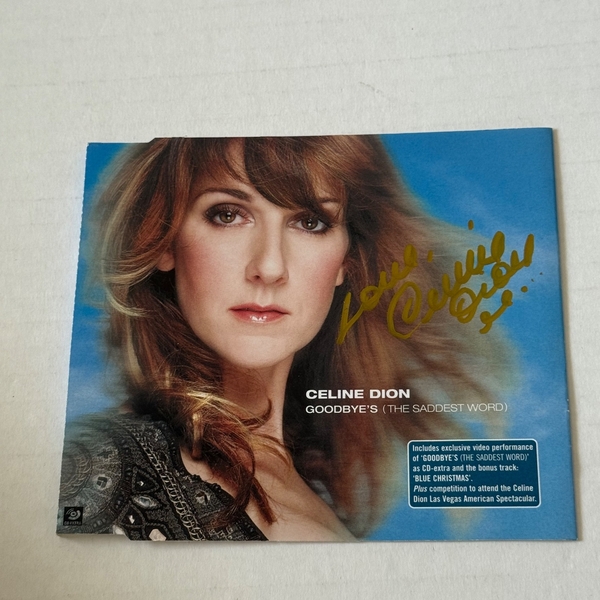 Celine Dion - Goodbye’s (The Saddest Word) Signed CD
