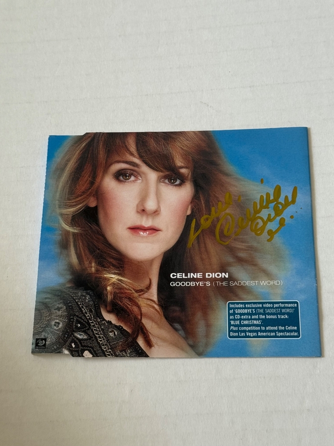 Celine Dion - Goodbye’s (The Saddest Word) Signed CD