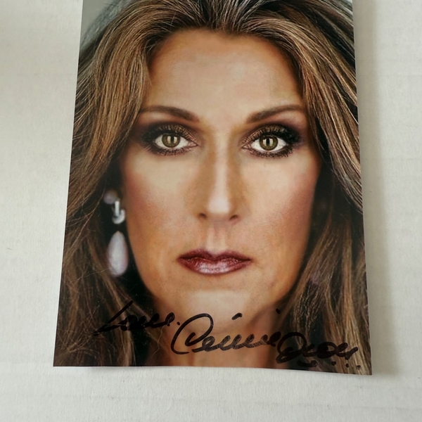 Celine Dion - signed photo