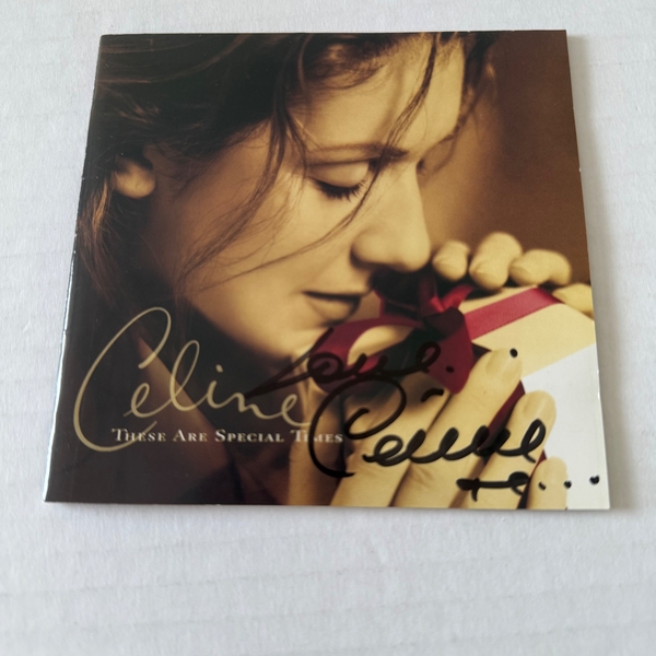 Celine Dion - These are Special Times CD.  CD booklet signed by Celine Dion