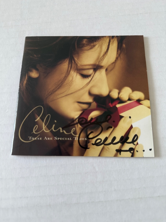 Celine Dion - These are Special Times CD.  CD booklet signed by Celine Dion