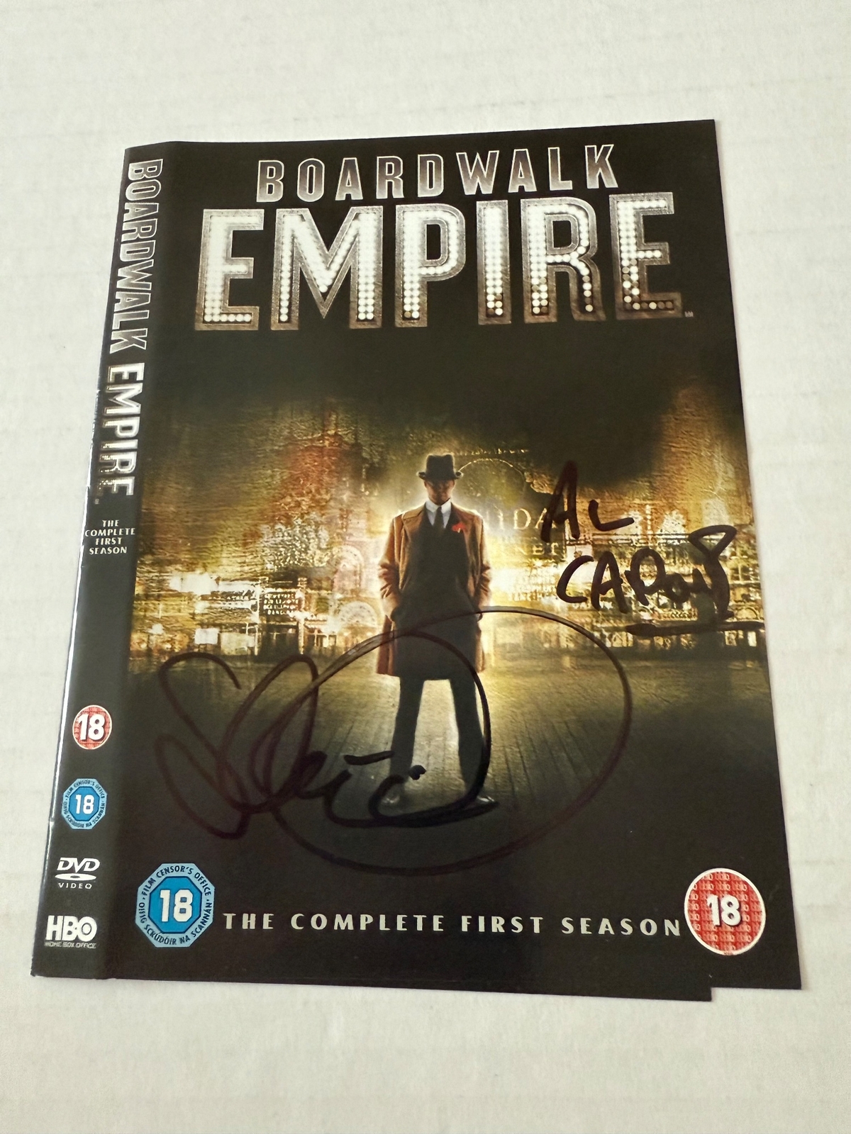 Boardwalk Empire DVD cover signed by Stephen Graham ( Al Capone)