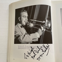 A Record of Pop book signed by Jack Parnell (dedicated to Nigel), Lita Roza, Don Lusher (dedicated to Nigel), Max Bygraves, Frankie Vaughan, Anthony Newley, The Everley Brothers, Alan Freeman?, Jim Da