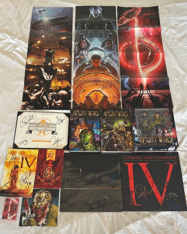 Coheed and Cambria signed vinyl record